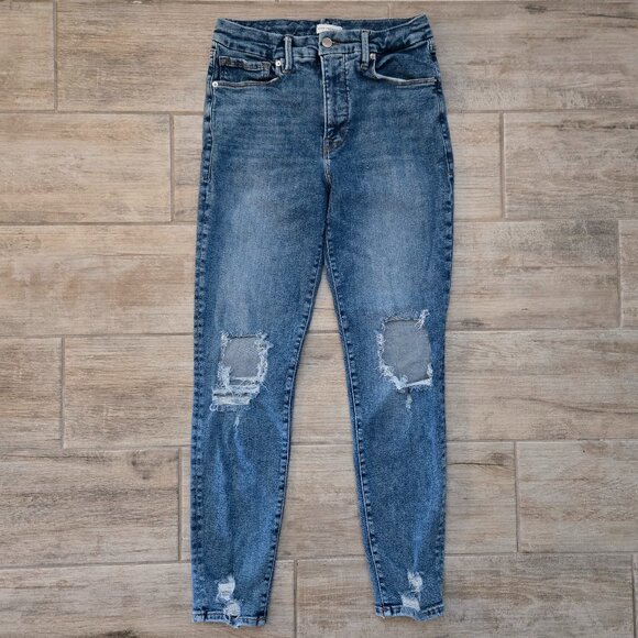 Good American Blue Skinny Jeans - Picture 1 of 5